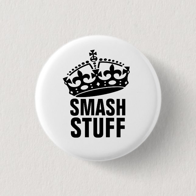 Smash Stuff 3 Cm Round Badge (Front)