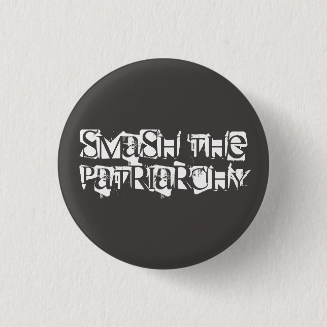 Smash the Patriarchy 3 Cm Round Badge (Front)