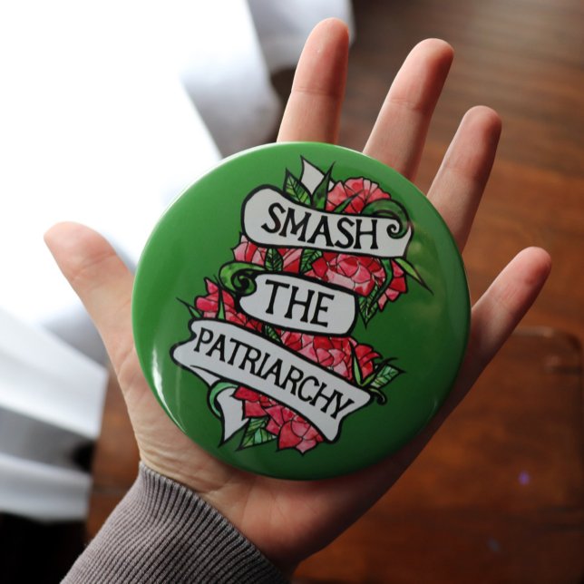 Smash the Patriarchy 6 Cm Round Badge (Creator Uploaded)