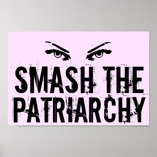 Smash the Patriarchy Feminist Poster (Front)