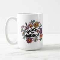 SMASH the PATRIARCHY Floral Cute Daisy Hand-Drawn