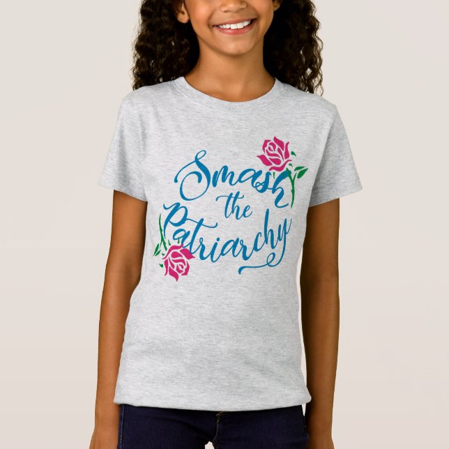 Smash the Patriarchy girl's t-shirt (Front)