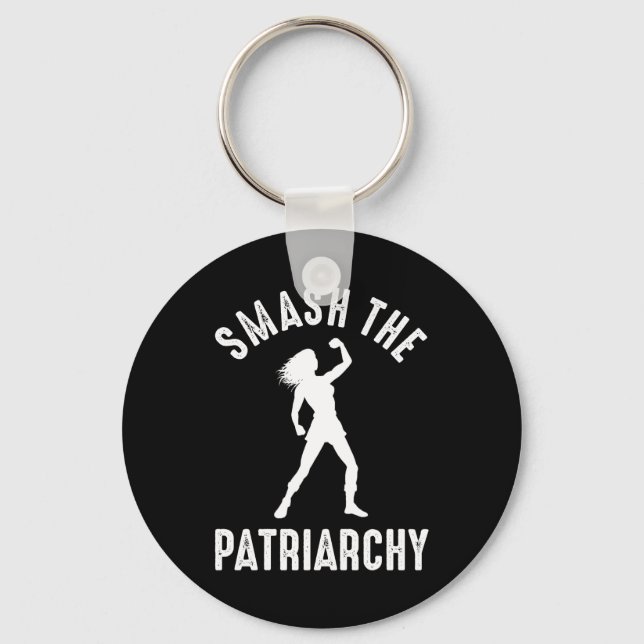 Smash The Patriarchy Key Ring (Front)