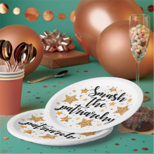Smash The Patriarchy! Paper Plates