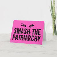 Smash the Patriarchy Pink Feminist Quote Grunge