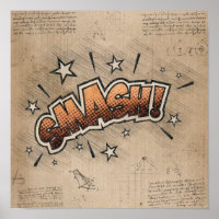 SMASH! Vintage Comic Book Steampunk Pop Art