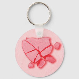 Smashed Candy Heart Key Ring
