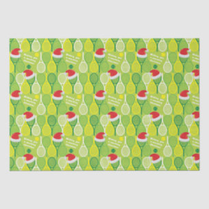 🎄Smashing Christmas🎾tennis pattern Tissue Paper