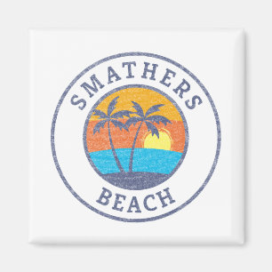 Smathers Beach, Key West Faded Classic Style Magnet