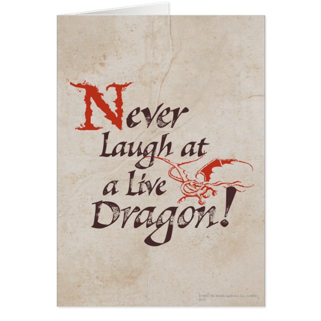 SMAUG™ - Never Laugh At A Live Dragon (Front)