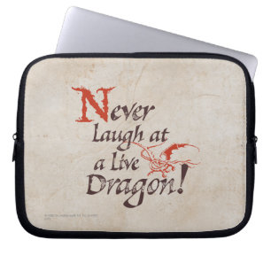 SMAUG™ - Never Laugh At A Live Dragon Laptop Sleeve