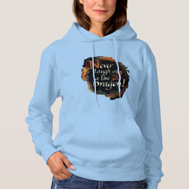 SMAUG™ - Never Laugh Logo Graphic Hoodie (Front)