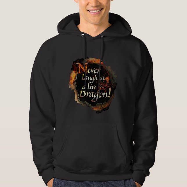 SMAUG™ - Never Laugh Logo Graphic Hoodie (Front)