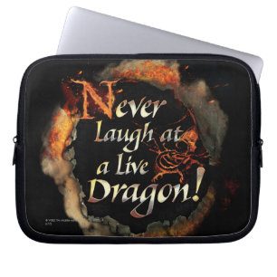 SMAUG™ - Never Laugh Logo Graphic Laptop Sleeve