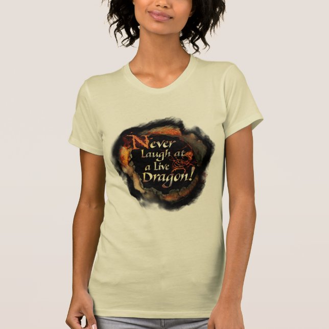 SMAUG™ - Never Laugh Logo Graphic T-Shirt (Front)