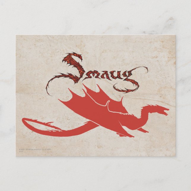 SMAUG™ Silhouette & Name Postcard (Front)