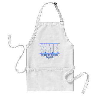 SME  LOGO SUBJECT MATTER EXPERT WHITE/BLUE STANDARD APRON