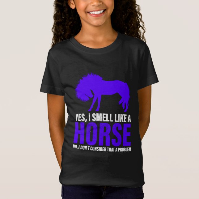 Smell Like A Horse in Royal T-Shirt (Front)