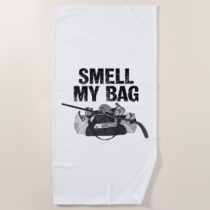 Smell My Bag (hockey stench) Beach Towel