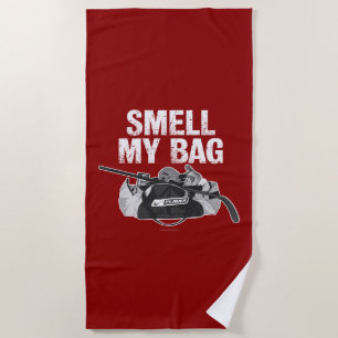 Smell My Bag (hockey stench) Beach Towel