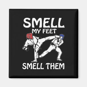 Smell My Feet Funny Karate Sparring Magnet