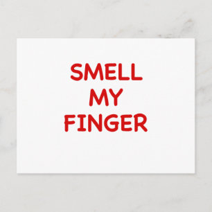 Smell My Finger Postcard