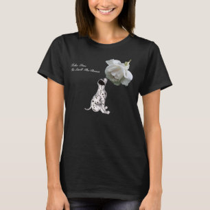 Smell Roses Puppy Rose Inspirational T-Shirt