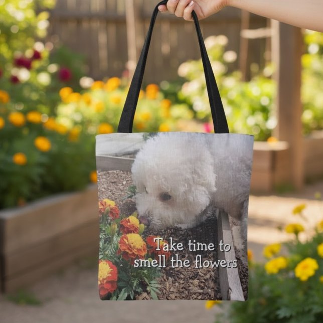 Smell the Flowers Tote Bag (Creator Uploaded)
