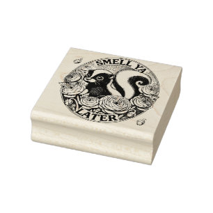 Smell Ya Later Skunk                               Rubber Stamp