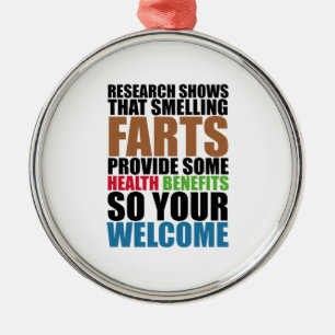 Smelling Farts Metal Tree Decoration
