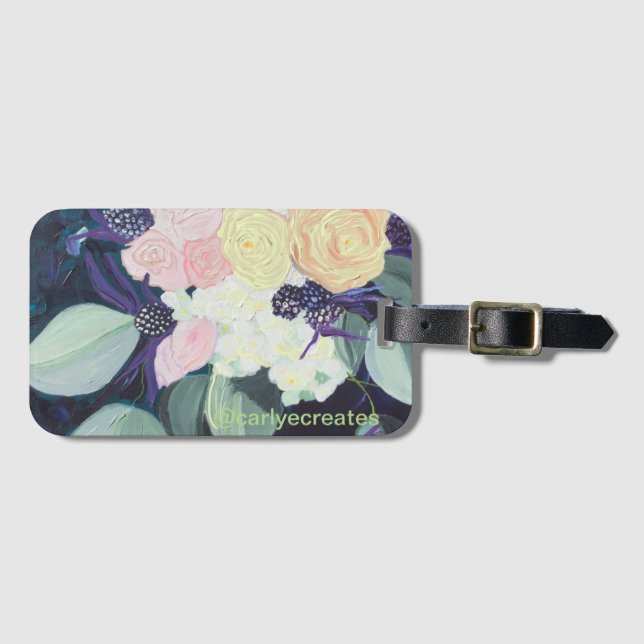 Smelling the Roses Luggage Tag (Front Horizontal)