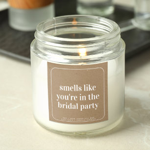 Smells Like Bridal Party Candle Label