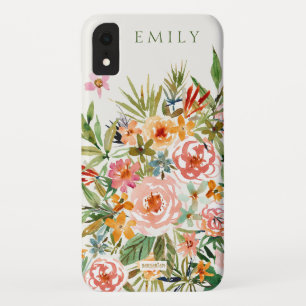 SMELLS LIKE LOVE IN ALL FORMS Floral Monogram Case-Mate iPhone Case