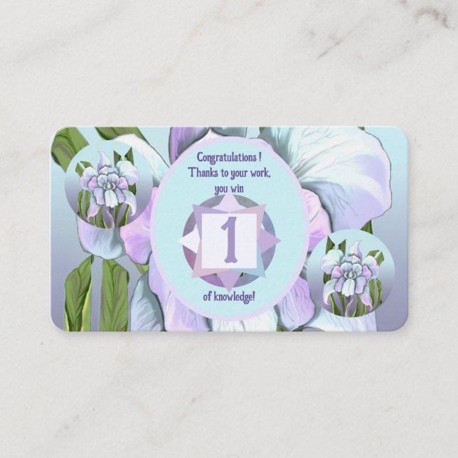 Smeraldo Flower award Business Card (Front)