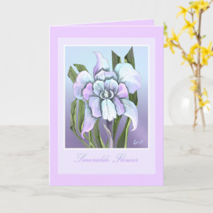 Smeraldo Flower blank card