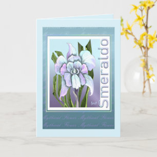 Smeraldo Flower blank card