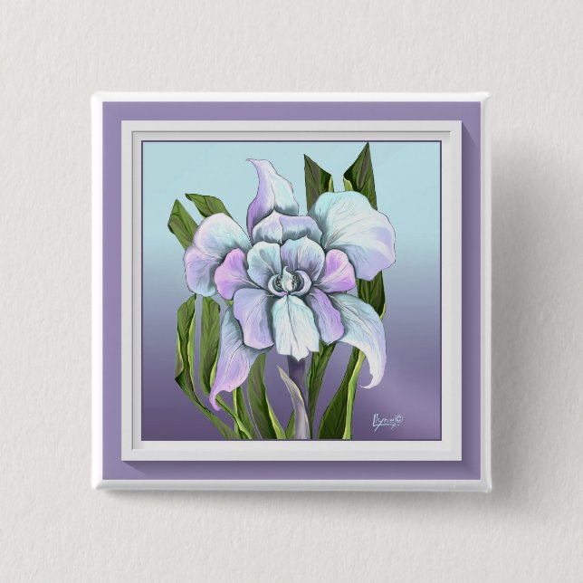 Smeraldo flower Button (Front)