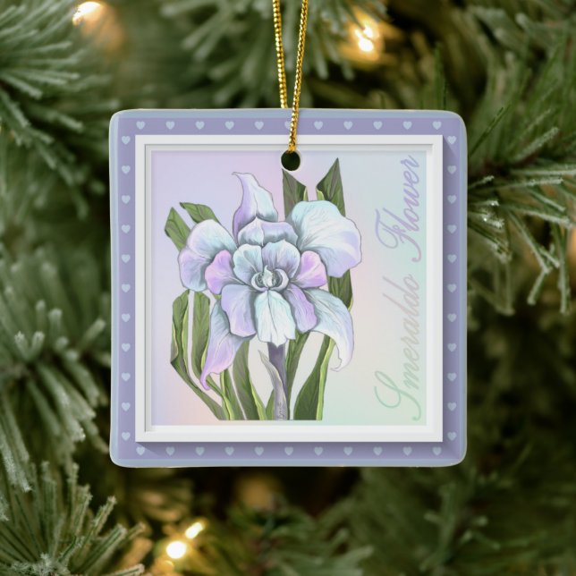 Smeraldo Flower Ceramic Ornament (Tree)