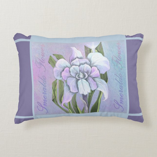 Smeraldo Flower Decorative Cushion (Front)