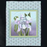 Smeraldo flower Fleece Blanket<br><div class="desc">THE FLOWER of my Purple World : the Mythical Smeraldo Flower (with its very particular leaves... ) According to an old Italian legend, this imaginary flower symbolises an unconfessed secret love because of the fear of being rejected. It's the subject of a song of my favourite global K-pop Group :...</div>