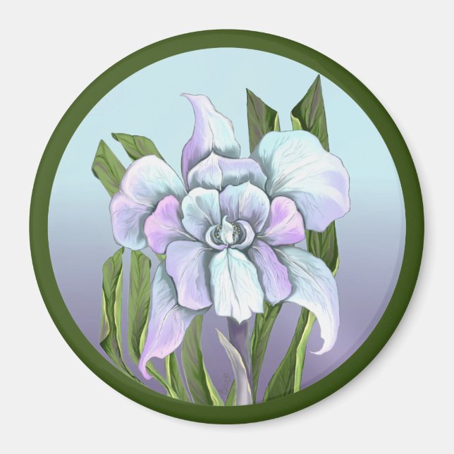 Smeraldo flower Magnet (Front)