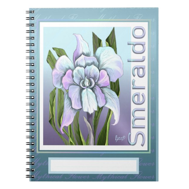 Smeraldo flower pocket folder notebook (Front)