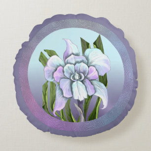 Smeraldo Flower Round Cushion