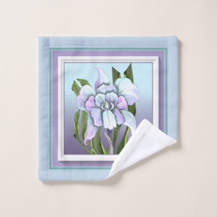 Smeraldo flower wash cloth