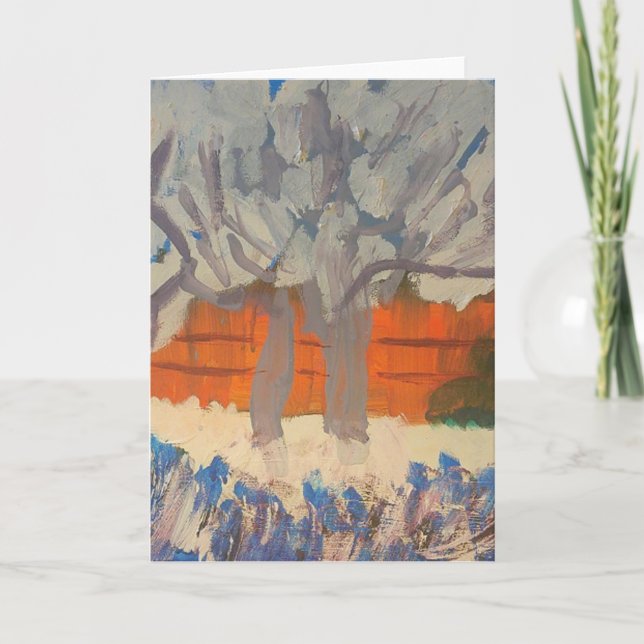 Smeraldo Gallery "Pink Peach Trees" Card (Front)