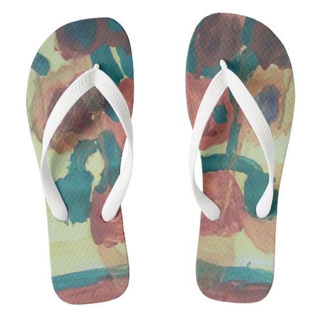 Smeraldo Gallery"Sunflowers Interpretation" Jandals (Footbed)