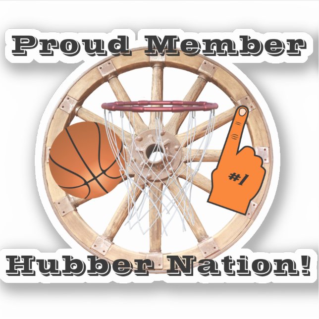 Smethport Hubbers Hubber Nation Basketball Fan (Front)