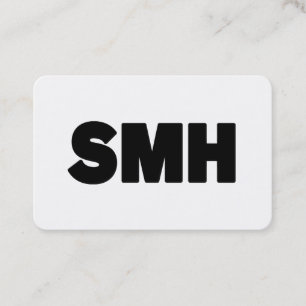 SMH Text Slang Business Card
