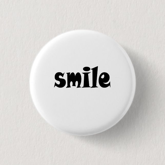 smi:e T-Shirt 3 Cm Round Badge (Front)