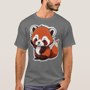Smih Cute Redpanda Sticker T-Shirt